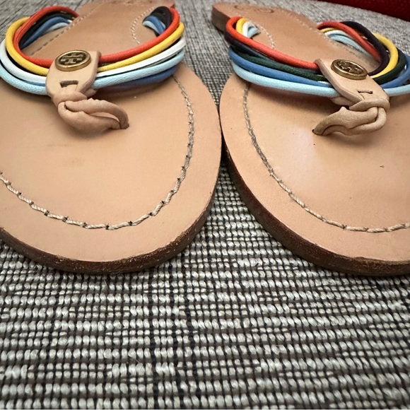 Tory Burch Sienna Multi-Colored Strappy Thong Sandal - Picture 4 of 12